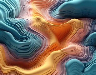 abstract colorful waves