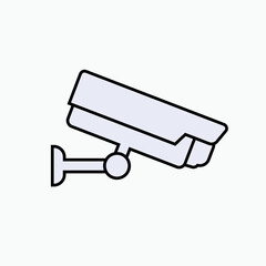 CCTV Icon. Observe, Observation Equipment. Surveillance Media Symbol.    