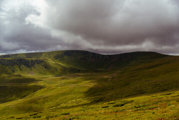 clouds over the mountains