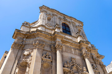 
Baroque style facade of a church in Puglia, southern Italy
tourism, trip, travel, tourist