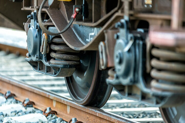 freight train at a shunt yard