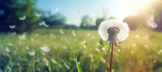 dandelion in the field