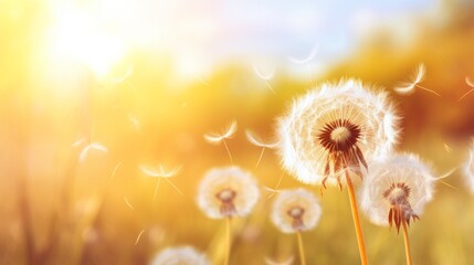 dandelion in the wind