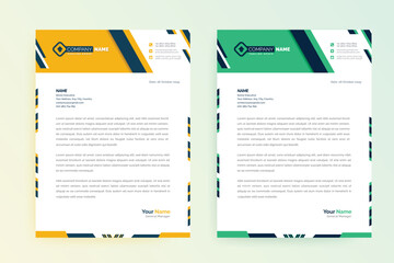 Naklejka na ściany i meble Vector Modern Creative & Clean letterhead business style corporate project design. set to print with vector & illustration. corporate letterhead vector file