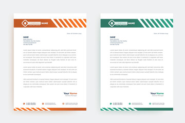 Vector Modern Creative & Clean letterhead business style corporate project design. set to print with vector & illustration. corporate letterhead vector file