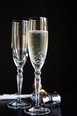 Two Champagne Glasses