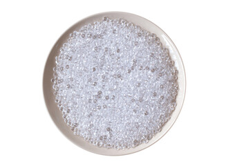 Fake or real? Many small diamonds on a plate, full screen