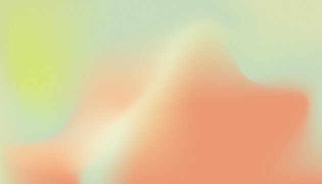 Coral orange sage green beige muted color, Retro summer vibe grainy gradient background, Abstract wave blurred shape, soft transition, Web banner poster design packaging layout backdrop copy space