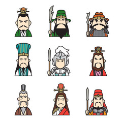 中国・三国志アイコンイラスト集