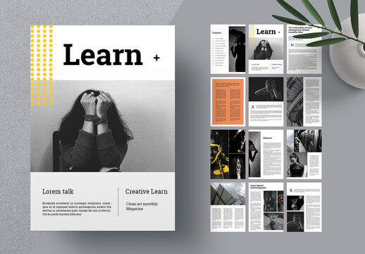 Creative Learn Magazine Template