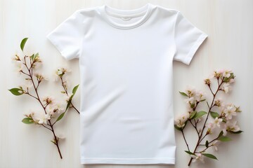 White T-shirt mockup template