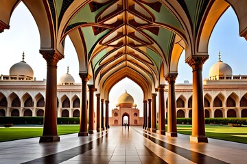 Fototapeta na wymiar interior of a mosque