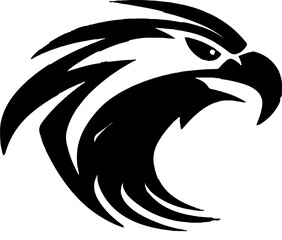 Flying Bird Logo Icon Design Falcon face logo icon