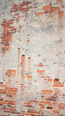 Muro de ladrillo desgastado