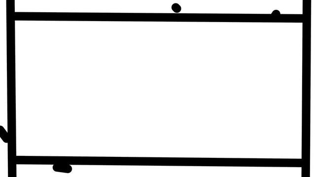 Dancing frame for your text or logo