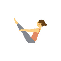 ヨガ舟のポーズ