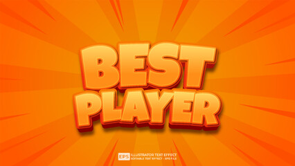 3D Text effect font with dynamic shadow and soft color on background.