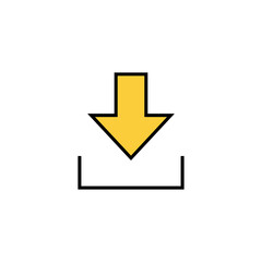 Download icon vector for web and mobile app. Download sign and symbol