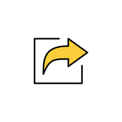 Share icon vector for web and mobile app. Sharing sign and symbol