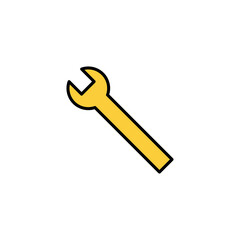 Wrench icon vector for web and mobile app. repair icon. tools sign and symbol