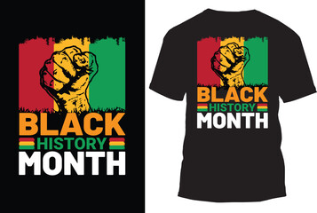 Black history month vector illustration for t shirt design