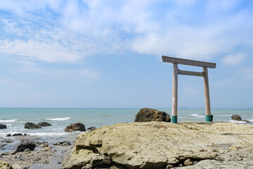 つぶて浦の鳥居　愛知県南知多町