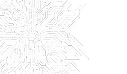 Obraz premium Circuit board. High-tech technology background. Cyber connection electronic. Networking connections background