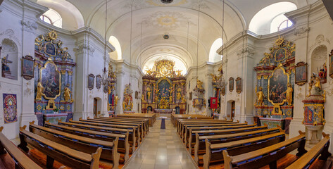 Interior of Church Kirchberg am Wechsel Austria