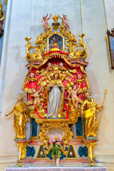 Interior of Church Kirchberg am Wechsel Austria