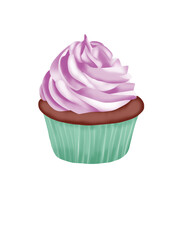 Cupcake pink und mintgrün, png