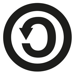 Creative Commons license Symbol on a Transparent Background