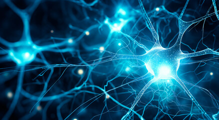 Neural system concept illustration