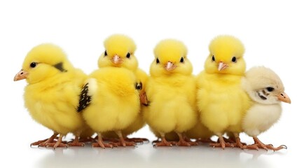 a group of yellow chicks