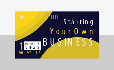 Obraz premium Youtube Channel Cover Youtube Banner Design templates 