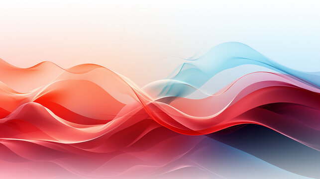 abstract red wave design digital frequency for background