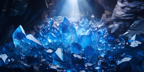 Large blue crystals closeup crystal apatite quartz topaz aquamarine jewelry blue sapphire tourmaline, a blue crystals on rocks, a group of blue crystals on rocks