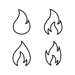 Fire icon vector. fire flame icon