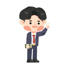 man teacher teaching Holding A Book