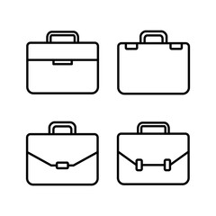 Briefcase icon vector. Portfolio vector icon. suitcase icon