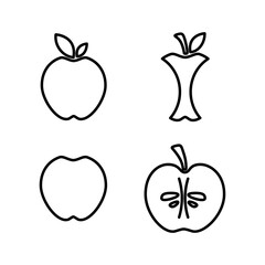 Apple icon vector. apple symbol