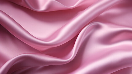 Nahaufnahme von rosa Satin Stoff Textur Hintergrund.
