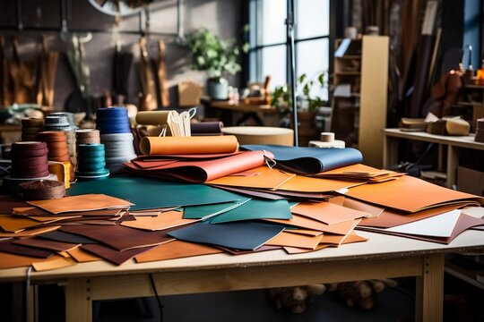 Leathercraft or leatherworking: Selected tools and materials, Generative Ai
