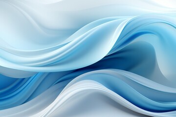 Fototapeta premium Serene abstraction, Background composed of a calming blue blur illustration, evoking tranquility Generative AI