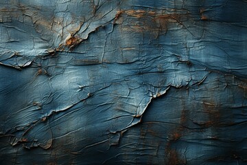 Fototapeta premium Time worn denim, Vintage jeans showcase a touch of decay in textured background Generative AI