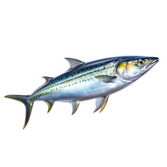 Naklejka premium Mackerel. isolated object, transparent background