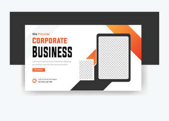 We provide corporate business YouTube thumbnail design and creative banner template 