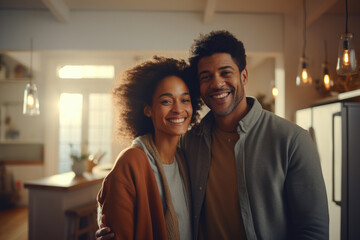 Joyful Black Couple at Home