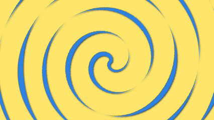 Twirl animated rotating spiral background. Overthinking mind twists anxiety ocd lines backdrop. Anime manga comic-style cartoon wallpaper.
