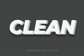 Fototapeta na wymiar Clean 3d text effect