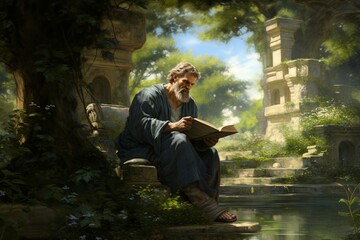 Tranquil Teachings: Epicurus' Philosophical Haven in a Verdant Garden